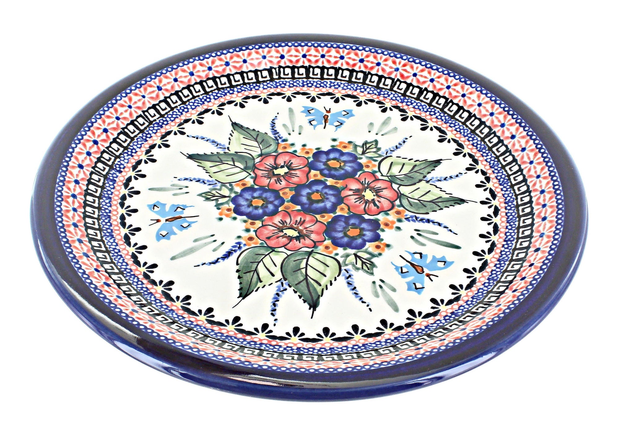 Zaklady Floral Butterfly Dining Plates & Bowls — Polish Pottery