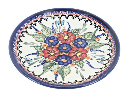 Zaklady Floral Butterfly Dining Plates & Bowls — Polish Pottery