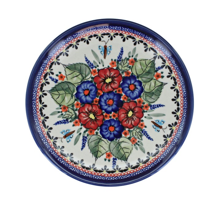 Zaklady Floral Butterfly Dining Plates & Bowls — Polish Pottery