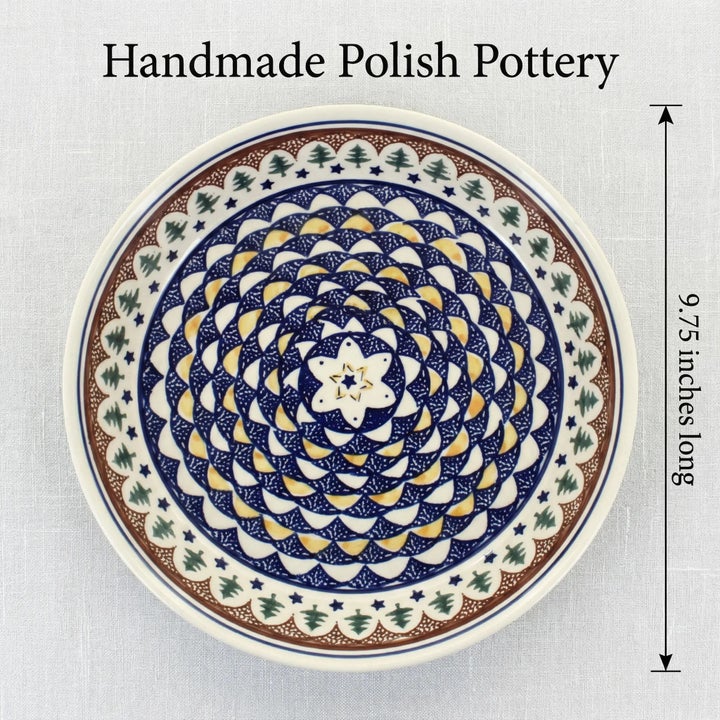 Zaklady Evergreen Pie Plate — Polish Pottery