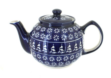 Zaklady Winter Nights Teapot — Polish Pottery