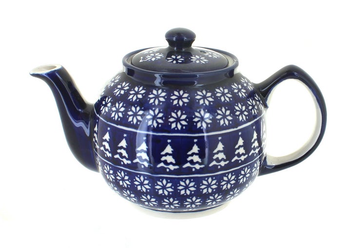Zaklady Winter Nights Teapot — Polish Pottery