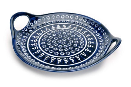 Zaklady Winter Nights Large Serving Piece — Polish Pottery