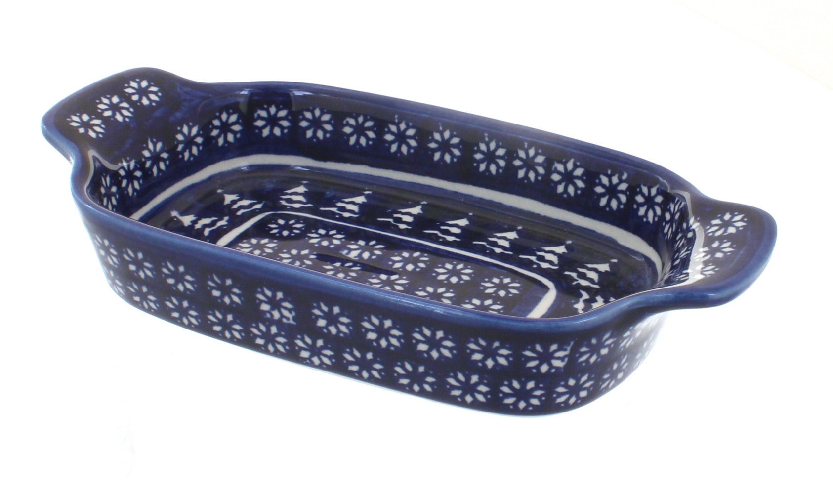 Zaklady Winter Nights Small Serving Piece — Polish Pottery