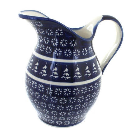 Zaklady Winter Nights Pitcher — Polish Pottery