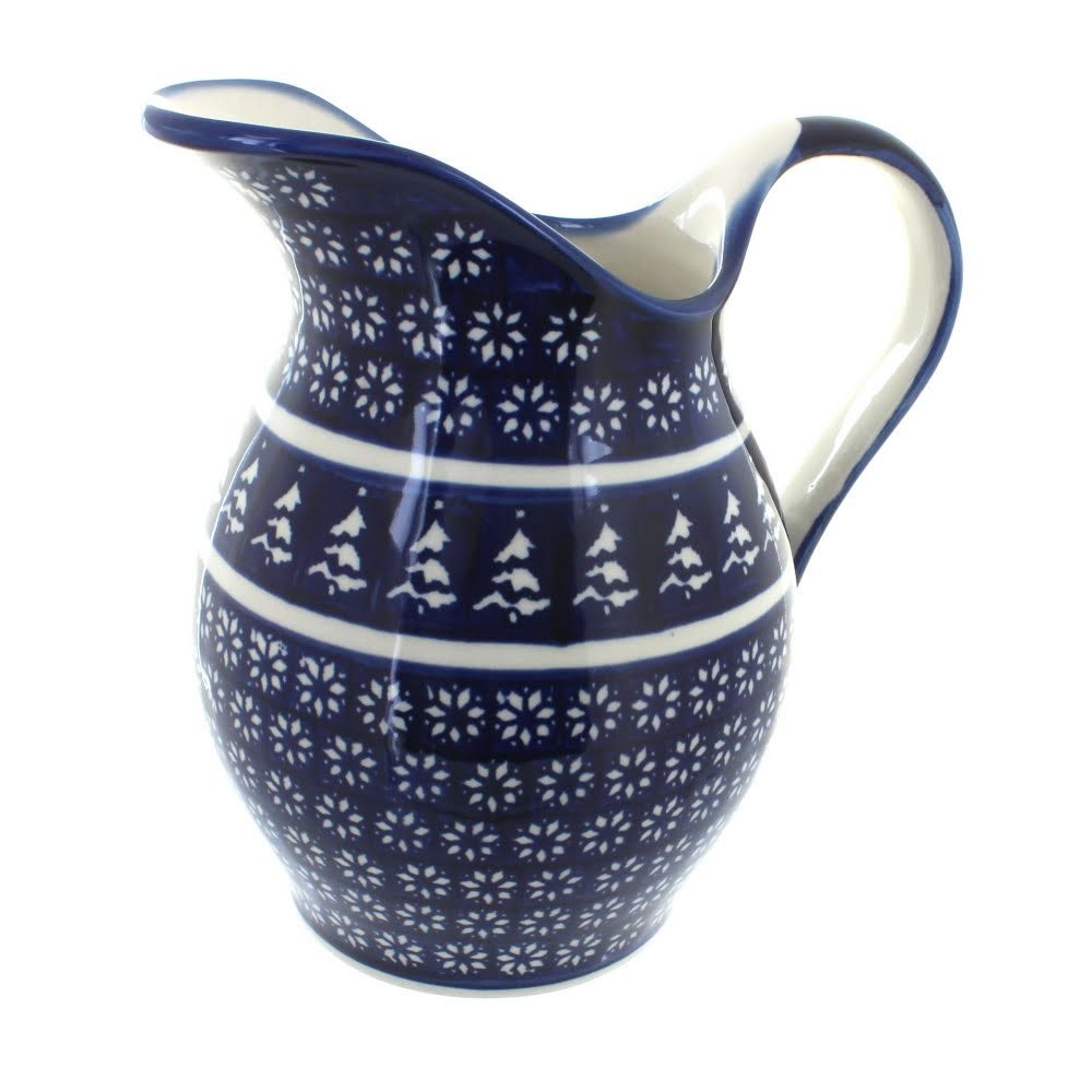 Zaklady Winter Nights Pitcher — Polish Pottery