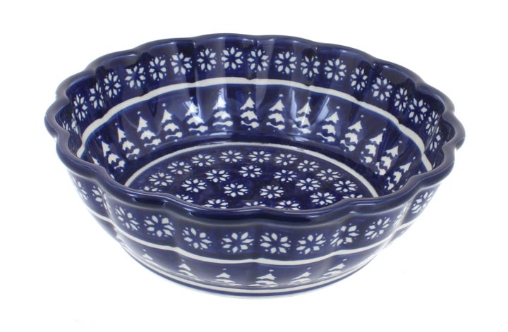 Zaklady Winter Nights Medium Serving Piece — Polish Pottery