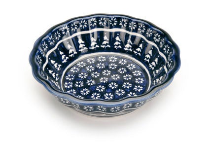 Detail image of Zaklady Winter Nights Medium Serving Piece — Polish Pottery