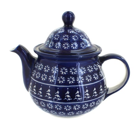 Zaklady Winter Nights Teapot — Polish Pottery