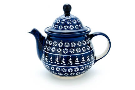 Zaklady Winter Nights Teapot — Polish Pottery