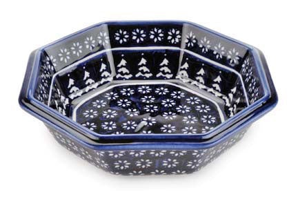 Detail image of Zaklady Winter Nights Large Serving Piece — Polish Pottery
