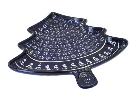 Zaklady Winter Nights Medium Serving Piece — Polish Pottery