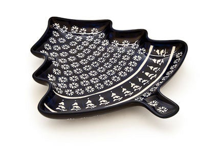 Zaklady Winter Nights Medium Serving Piece — Polish Pottery