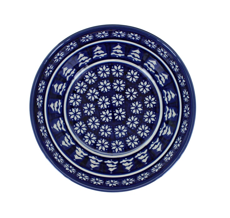 Detail image of Zaklady Winter Nights Dining Plates & Bowls — Polish Pottery