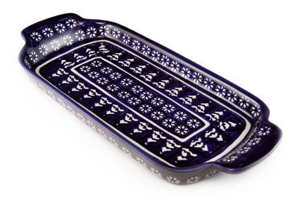 Zaklady Winter Nights Medium Serving Piece — Polish Pottery