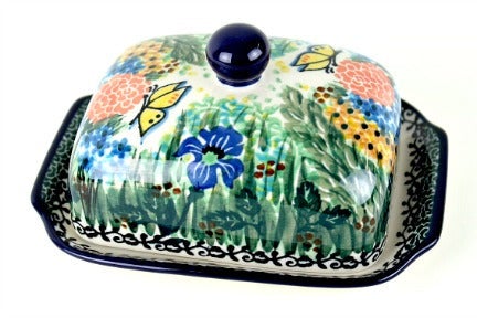 Detail image of Ceramika Artystyczna Teresa Butter Dish — Polish Pottery