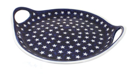Zaklady Stars Large Serving Piece — Polish Pottery