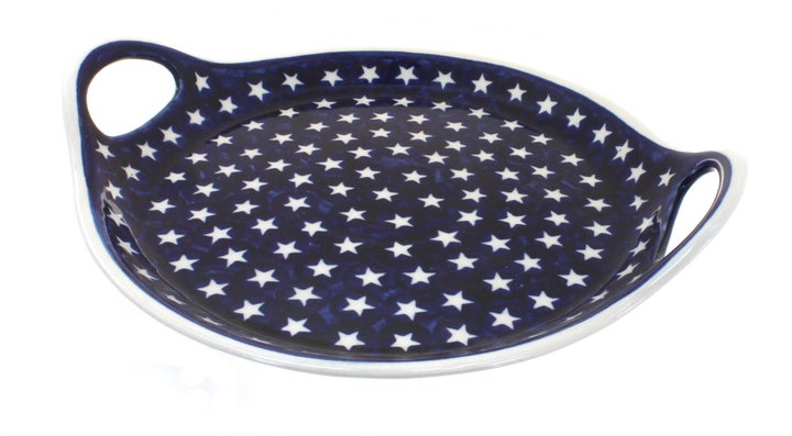 Zaklady Stars Large Serving Piece — Polish Pottery