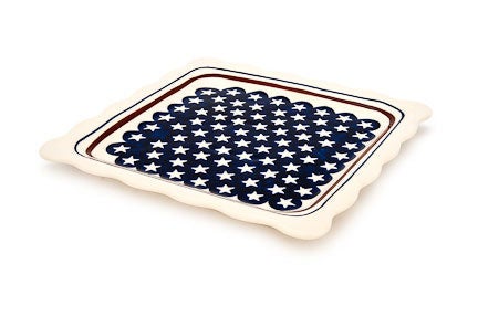 Zaklady Stars & Stripes Dining Plates & Bowls — Polish Pottery