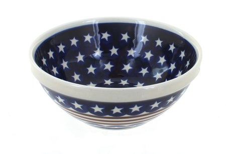 Zaklady Stars & Stripes Small Serving Piece — Polish Pottery