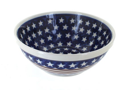 Zaklady Stars & Stripes Medium Serving Piece — Polish Pottery
