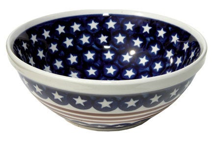 Zaklady Stars & Stripes Medium Serving Piece — Polish Pottery
