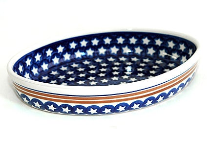 Zaklady Stars & Stripes Medium Bakeware — Polish Pottery