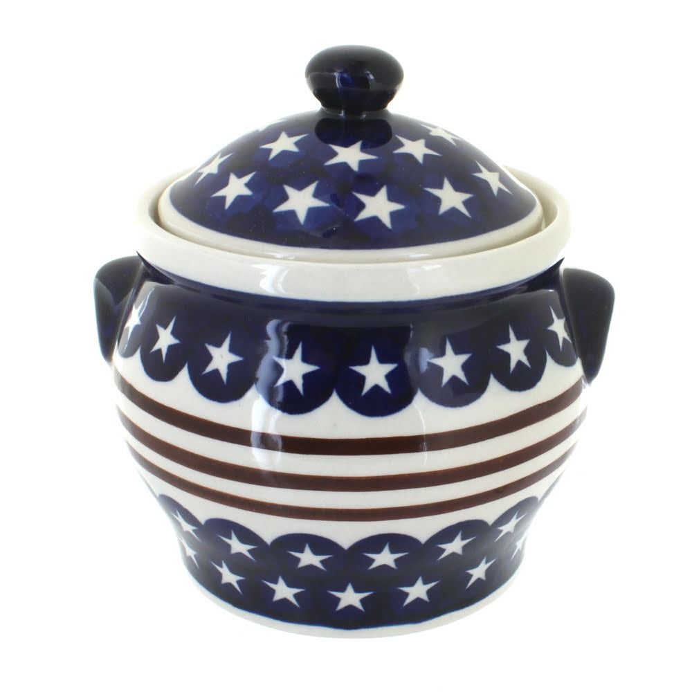 Zaklady Stars & Stripes Counter Storage — Polish Pottery