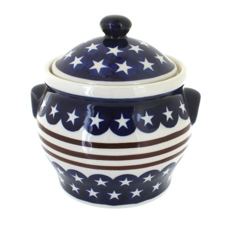 Zaklady Stars & Stripes Counter Storage — Polish Pottery