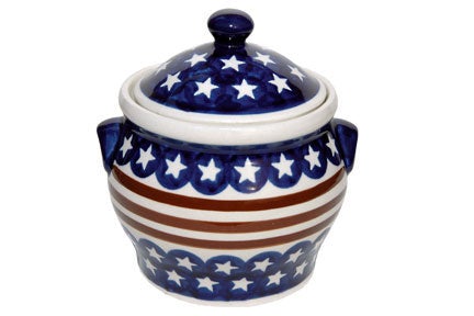 Zaklady Stars & Stripes Counter Storage — Polish Pottery