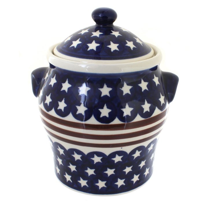 Zaklady Stars & Stripes Counter Storage — Polish Pottery