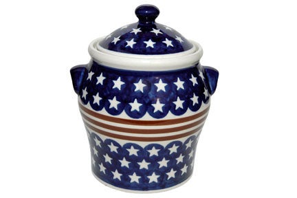 Zaklady Stars & Stripes Counter Storage — Polish Pottery