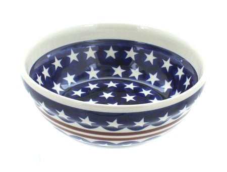 Zaklady Stars & Stripes Dining Plates & Bowls — Polish Pottery
