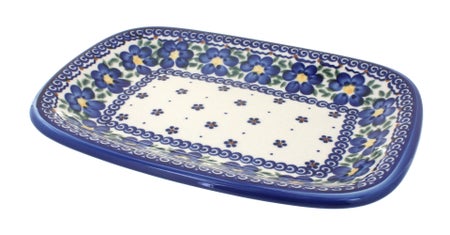Vena Spring Blossom Small Serving Piece — Polish Pottery