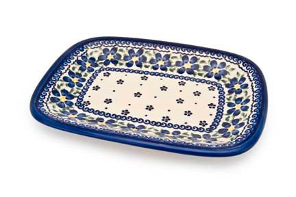 Detail image of Vena Spring Blossom Small Serving Piece — Polish Pottery