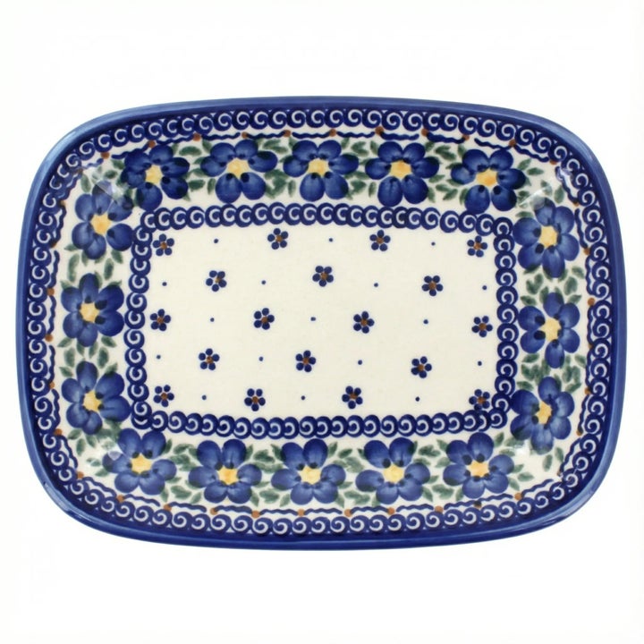 Vena Spring Blossom Small Serving Piece — Polish Pottery