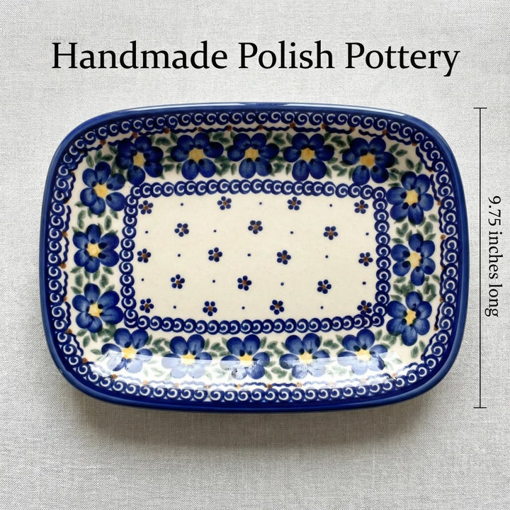 Vena Spring Blossom Small Serving Piece — Polish Pottery
