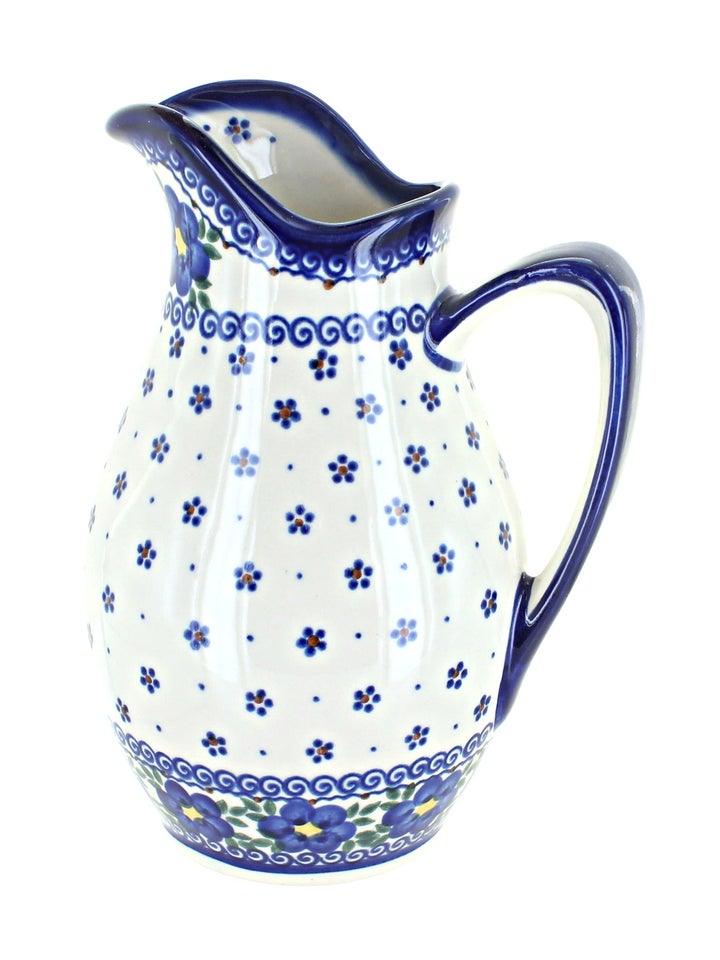 Vena Spring Blossom Pitcher — Polish Pottery