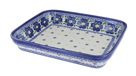 Vena Spring Blossom Small Bakeware — Polish Pottery
