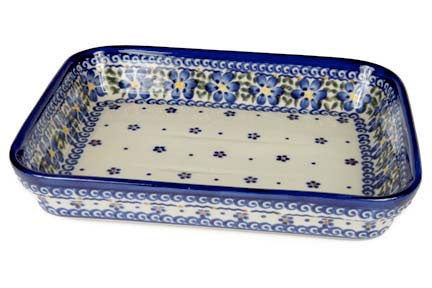 Vena Spring Blossom Small Bakeware — Polish Pottery