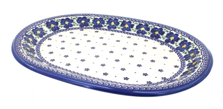 Vena Spring Blossom Large Serving Piece — Polish Pottery