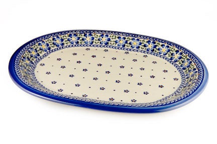 Detail image of Vena Spring Blossom Large Serving Piece — Polish Pottery