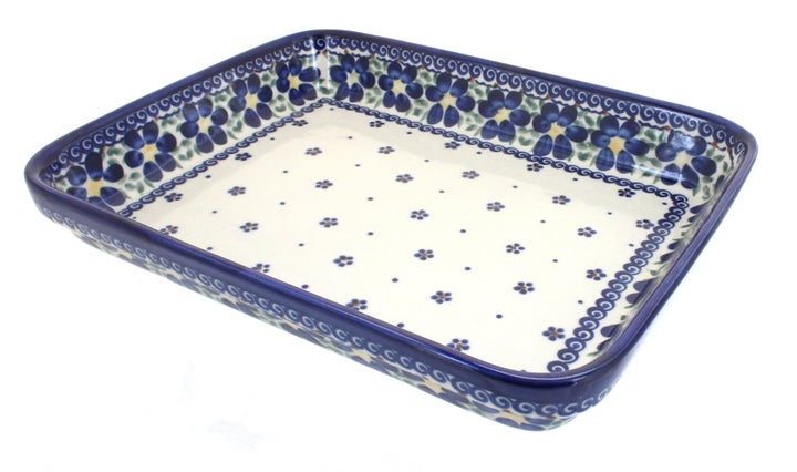 Vena Spring Blossom Medium Bakeware — Polish Pottery