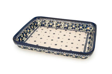 Vena Spring Blossom Medium Bakeware — Polish Pottery