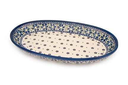 Vena Spring Blossom Large Serving Piece — Polish Pottery