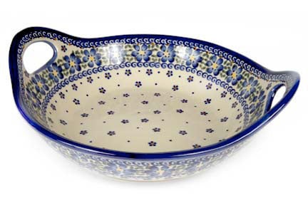 Detail image of Vena Spring Blossom Large Serving Piece — Polish Pottery