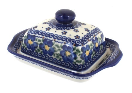 Vena Spring Blossom Butter Dish — Polish Pottery