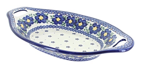 Vena Spring Blossom Medium Serving Piece — Polish Pottery
