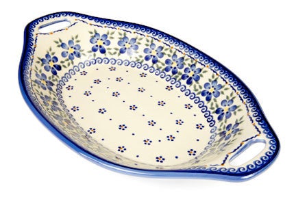 Vena Spring Blossom Medium Serving Piece — Polish Pottery