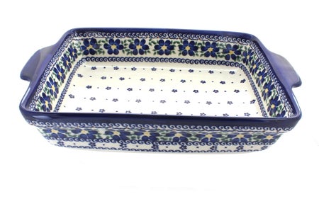 Vena Spring Blossom Large Bakeware — Polish Pottery